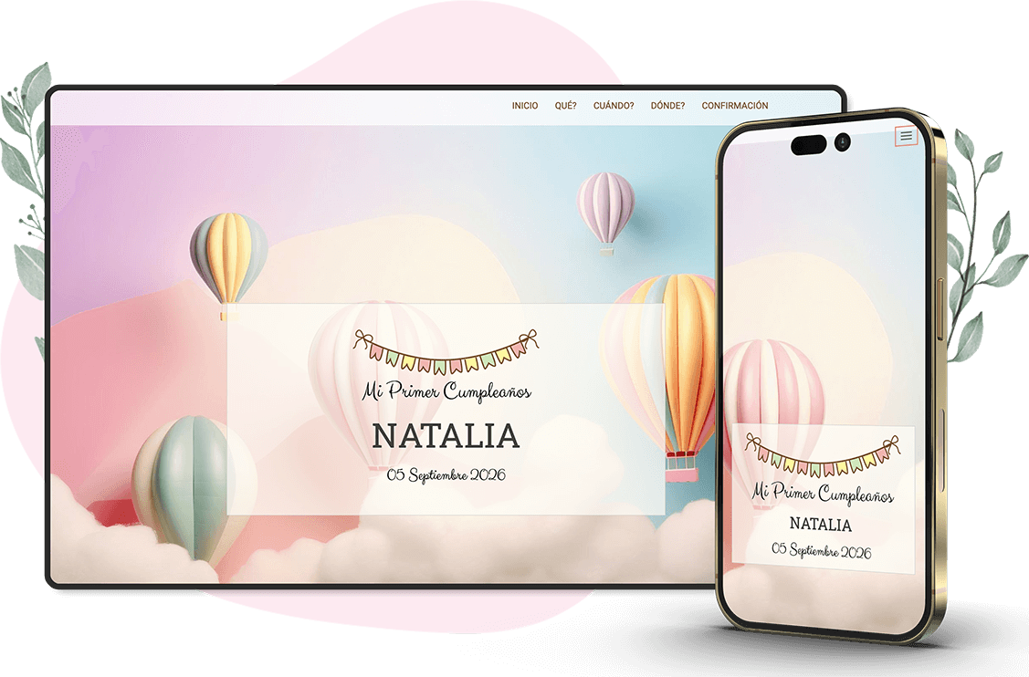 Modelo de convite online de Aniversário: Celebration