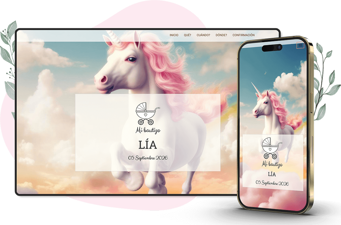 Modelo de convite online de Batizado: Future