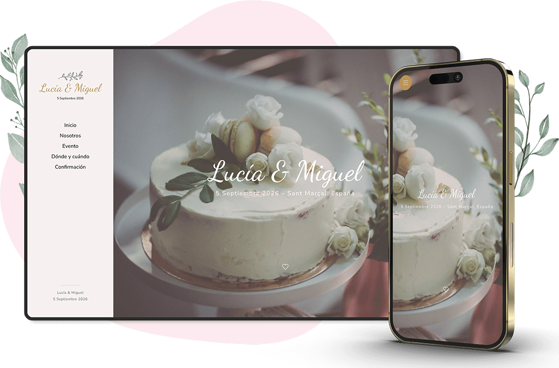 Modelo de convite online de Casamento: Celestial