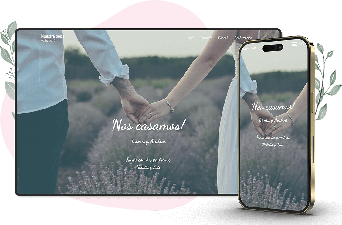 Modelo de convite online de Casamento: Forever