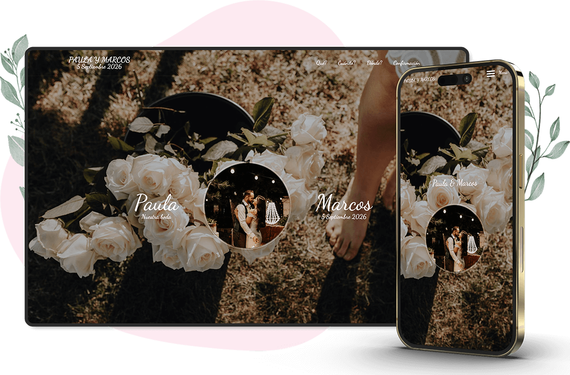 Modelo de convite online de Casamento: Purple flowers